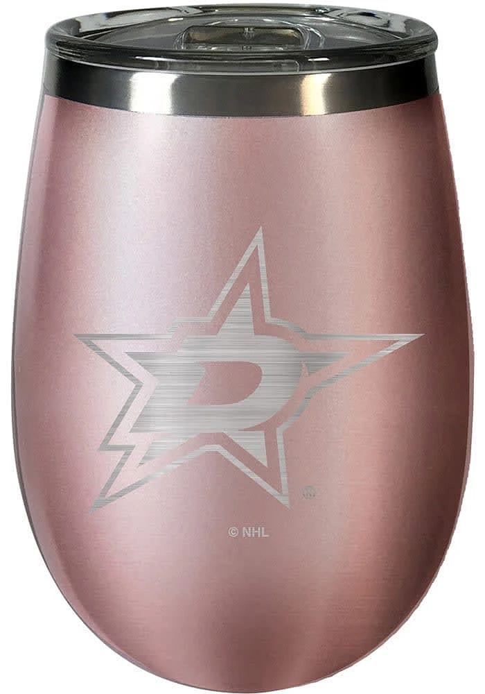 Dallas Stars 10oz Rose Stemless Wine Stainless Steel Stemless