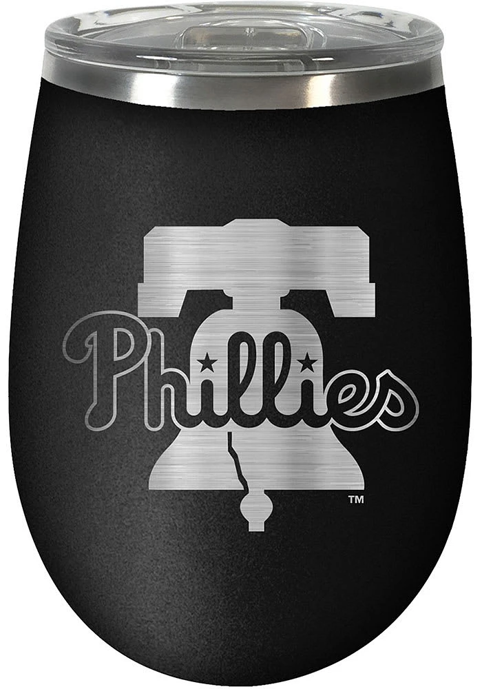 Philadelphia Phillies 10oz Stealth Stemless Wine Stainless Steel Stemless - Black