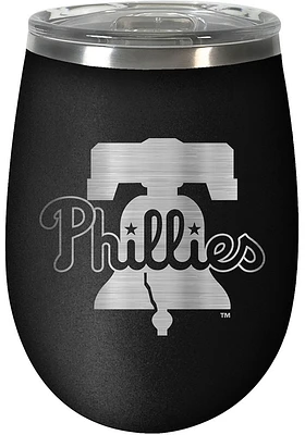 Philadelphia Phillies 10oz Stealth Stemless Wine Stainless Steel Stemless - Black