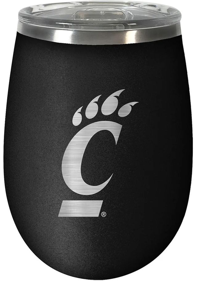 Cincinnati Bearcats 10oz Stealth Stemless Wine Stainless Steel Stemless