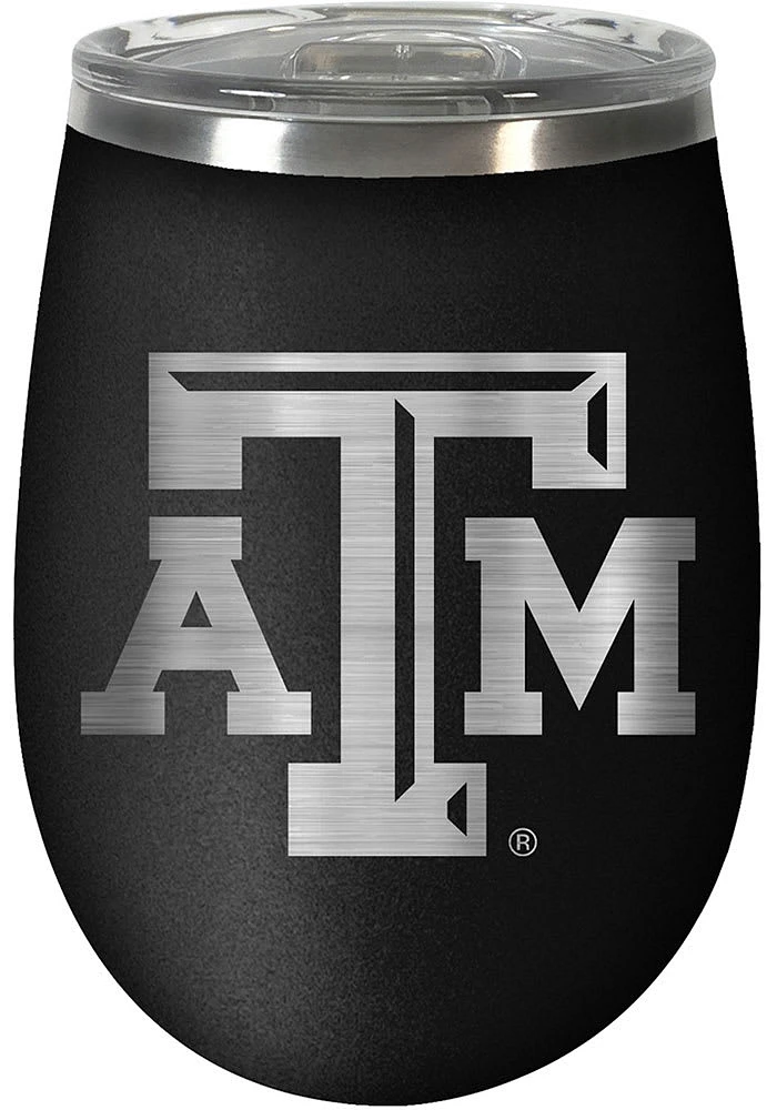 Texas A&M Aggies 10oz Stealth Stemless Wine Stainless Steel Stemless - Black