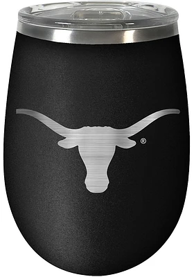Texas Longhorns 10oz Stealth Stemless Wine Stainless Steel Stemless - Black