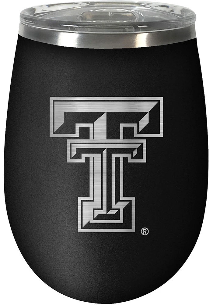 Texas Tech Red Raiders 10oz Stealth Stemless Wine Stainless Steel Stemless - Black