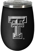 Texas Tech Red Raiders 10oz Stealth Stemless Wine Stainless Steel Stemless - Black