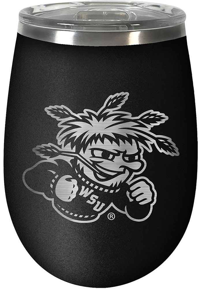 Wichita State Shockers 10oz Stealth Stemless Wine Stainless Steel Stemless