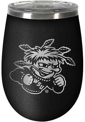 Wichita State Shockers 10oz Stealth Stemless Wine Stainless Steel Stemless