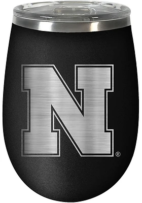 Nebraska Cornhuskers 10oz Stealth Stemless Wine Stainless Steel Stemless