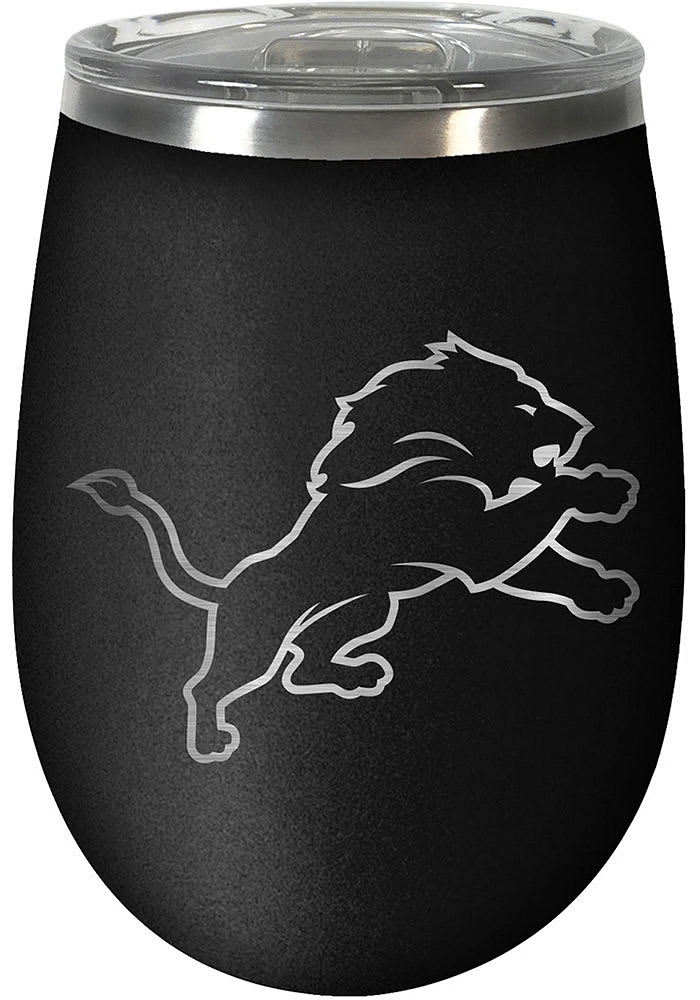 Detroit Lions 10oz Stealth Stemless Wine Stainless Steel Stemless - Black