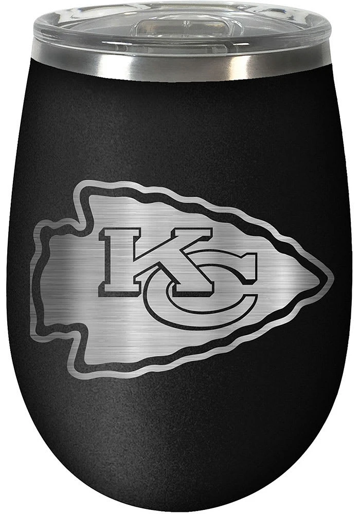 Kansas City Chiefs 10oz Stealth Stemless Wine Stainless Steel Stemless - Black