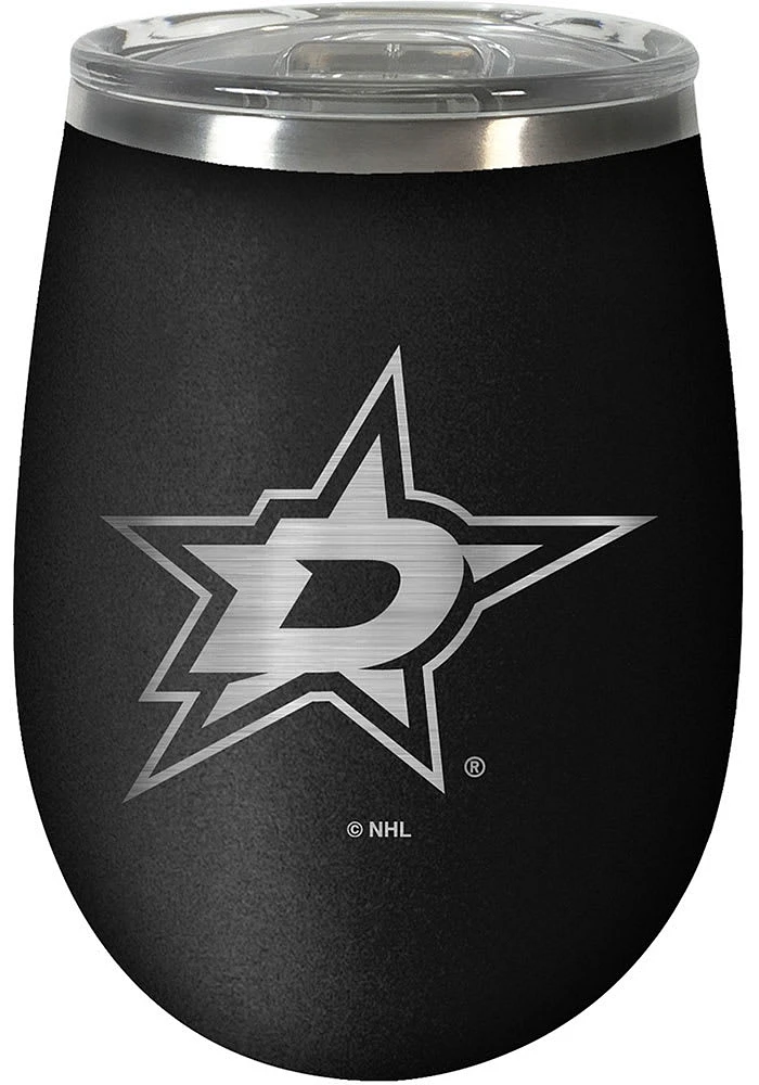 Dallas Stars 10oz Stealth Stemless Wine Stainless Steel Stemless
