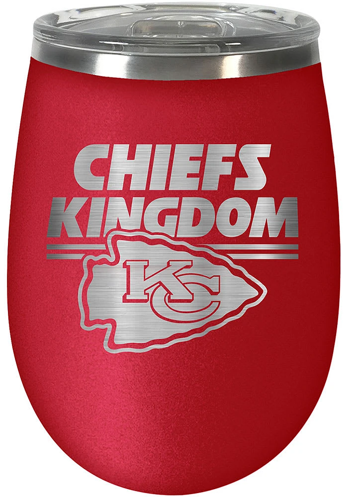 Kansas City Chiefs 10oz Rally Cry BLUSH Stainless Steel Stemless - Red