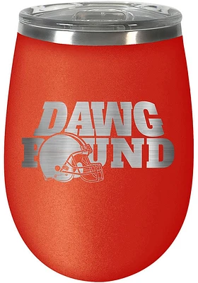 Cleveland Browns 10oz Rally Cry BLUSH Stainless Steel Stemless