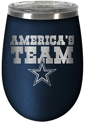 Dallas Cowboys 10oz Rally Cry BLUSH Stainless Steel Stemless - Navy Blue