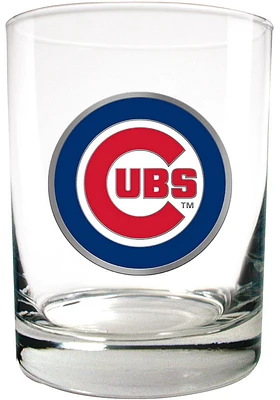 Chicago Cubs 14oz Emblem Rock Glass - Navy Blue