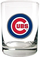 Chicago Cubs 14oz Emblem Rock Glass - Navy Blue