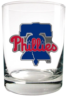 Philadelphia Phillies 14oz Emblem Rock Glass - Red