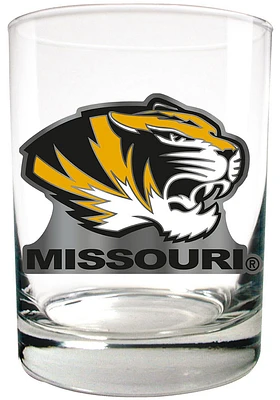 Missouri Tigers 14oz Emblem Rock Glass - Black