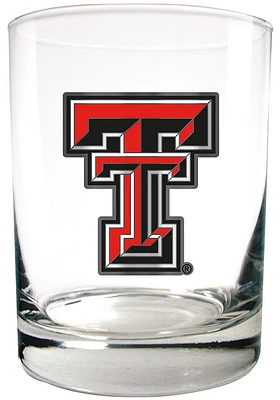 Texas Tech Red Raiders 14oz Emblem Rock Glass - Red