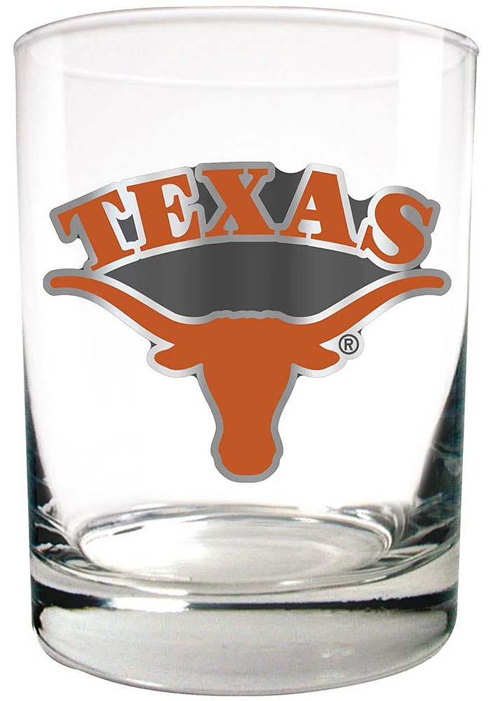 Texas Longhorns 14oz Emblem Rock Glass - Burnt Orange