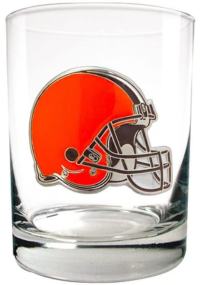 Cleveland Browns 14oz Emblem Rock Glass - Orange