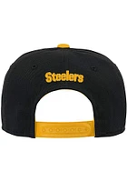 Pittsburgh Steelers Black Precurved Snap Youth Adjustable Hat
