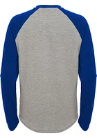 Chicago Cubs Youth Grey American Athlete Long Sleeve Fashion T-Shirt