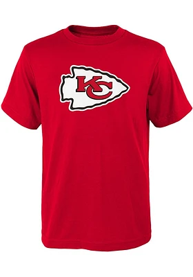 Kansas City Chiefs Youth Red Primary Logo Short Sleeve T-Shirt