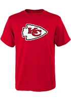Kansas City Chiefs Youth Red Primary Logo Short Sleeve T-Shirt