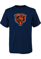 Chicago Bears Youth Navy Blue Primary Logo Short Sleeve T-Shirt
