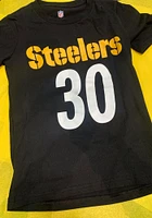 James Conner Pittsburgh Steelers Youth Black Mainliner Name and Number Player Tee