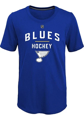 St Louis Blues Youth Blue Unassisted Goal Short Sleeve T-Shirt