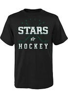 Dallas Stars Youth Black Digital Short Sleeve T-Shirt