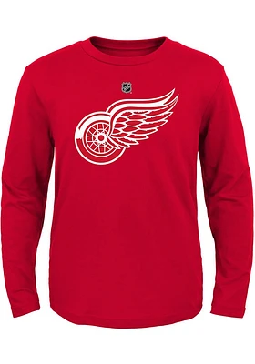 Detroit Red Wings Youth Primary Logo Long Sleeve T-Shirt