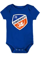 FC Cincinnati Baby Blue Primary Logo Short Sleeve One Piece