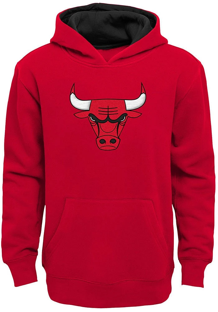 Chicago Bulls Youth Red Prime Long Sleeve Hoodie