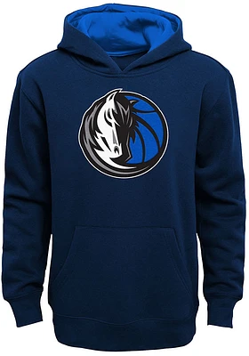 Dallas Mavericks Youth Navy Blue Prime Long Sleeve Hoodie