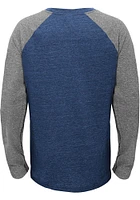 Dallas Mavericks Youth Blue Fadeaway Long Sleeve Fashion T-Shirt