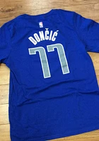 Luka Doncic Dallas Mavericks Youth Blue Name and Number Player Tee
