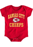 Kansas City Chiefs Baby Red Design One Short Sleeve Piece
