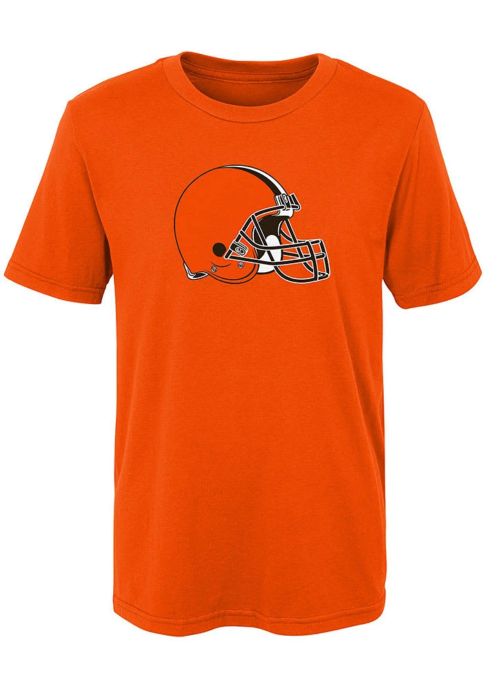 Cleveland Browns Boys Orange Primary Short Sleeve T-Shirt