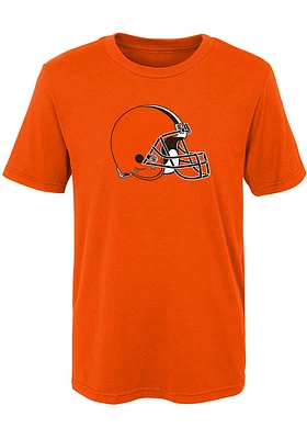 Cleveland Browns Boys Orange Primary Short Sleeve T-Shirt