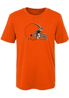Cleveland Browns Boys Orange Primary Short Sleeve T-Shirt