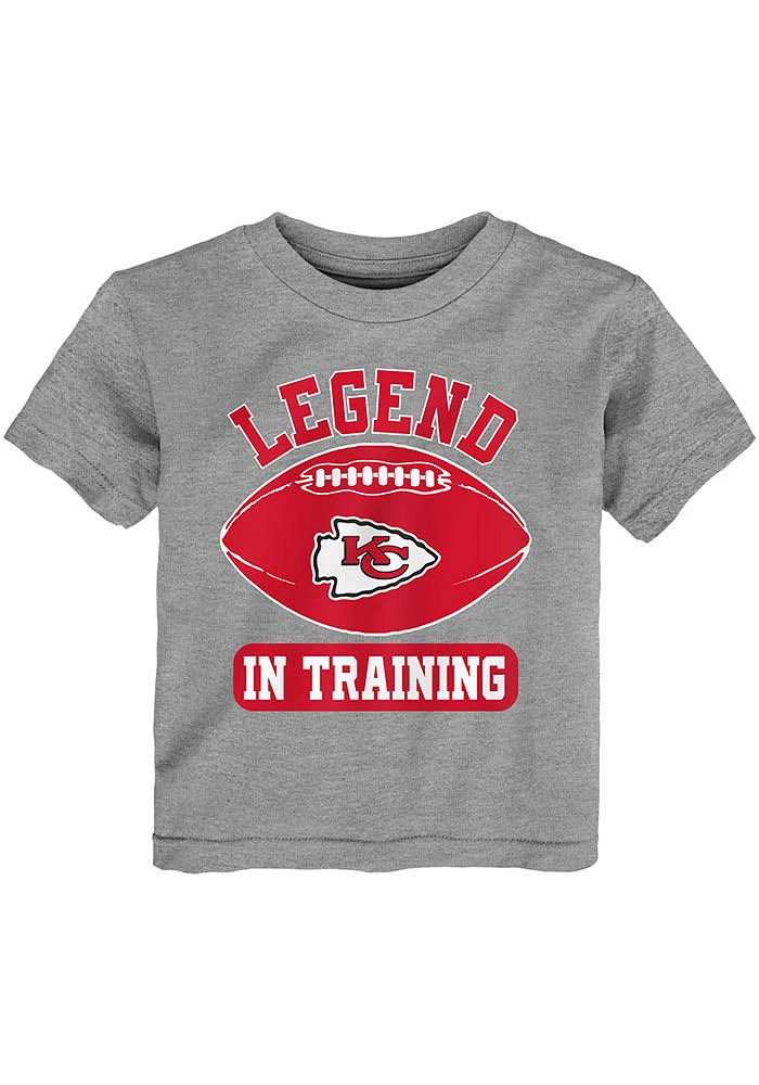 Kansas City Chiefs Toddler Grey Legend Trainer Short Sleeve T-Shirt