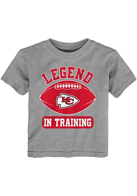 Kansas City Chiefs Toddler Grey Legend Trainer Short Sleeve T-Shirt