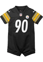 TJ Watt Pittsburgh Steelers Baby Black Nike Romper Football Jersey