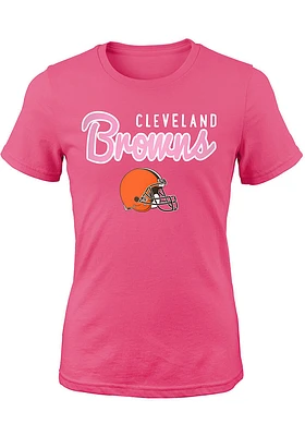 Cleveland Browns Girls Big Game Short Sleeve Tee