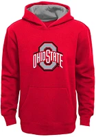 Ohio State Buckeyes Youth Red Prime Long Sleeve Hoodie