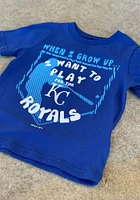 Kansas City Royals Infant When I Grow Short Sleeve T-Shirt Blue