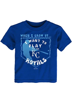 Kansas City Royals Toddler Blue When I Grow Short Sleeve T-Shirt