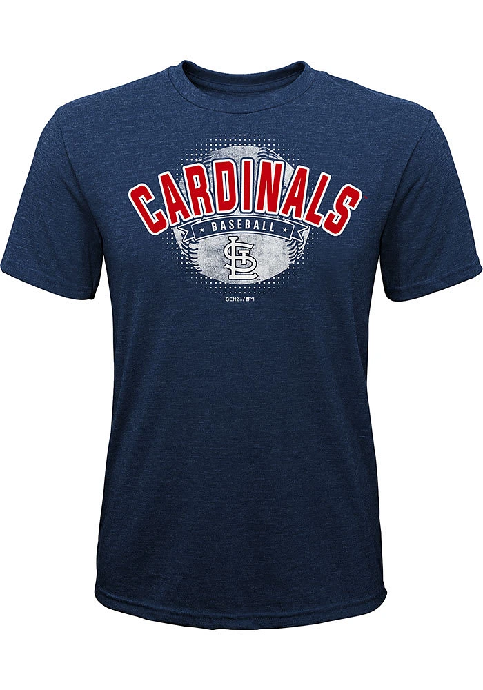 St Louis Cardinals Youth Navy Blue Americas Past Time Short Sleeve Fashion T-Shirt